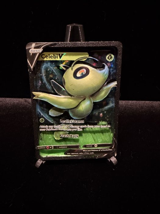 Custom 3D Celebi V Pokemon card art