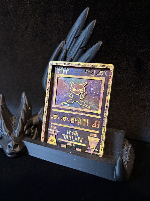 Custom 3D holographic Ancient Mew Pokemon card art