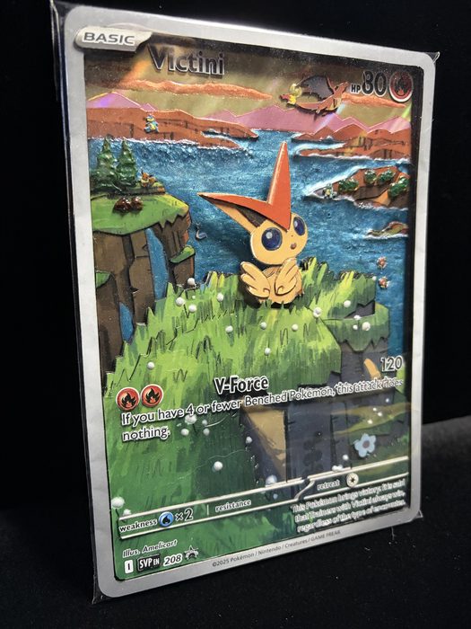 Custom 3D Victini Pokemon card art